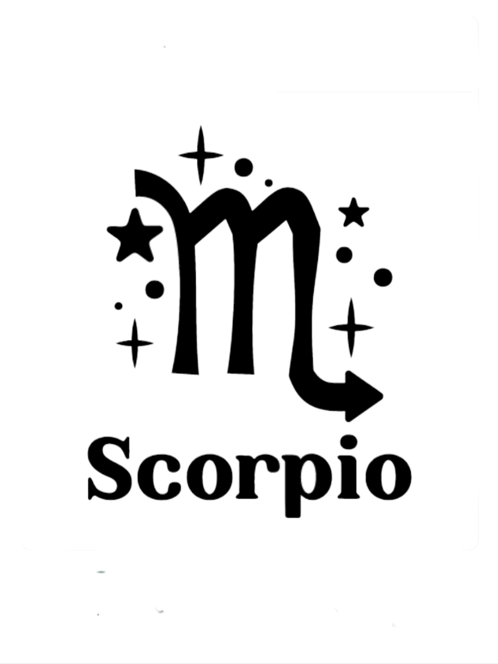 Scorpio Horoscope Zodiac Vinyl Graphic Auto Car Laptop Wall Decal Bumper Sticker